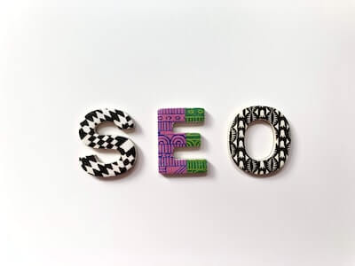 SEO letters on white