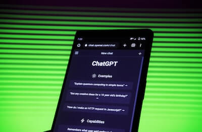 ChatGPT pompt on cellphone