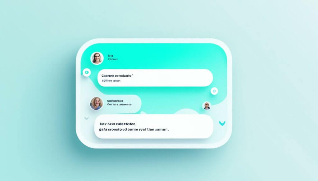 Mock up of an AI-powered chatbot